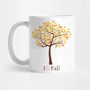 I Love Fall Autumn Design Mug